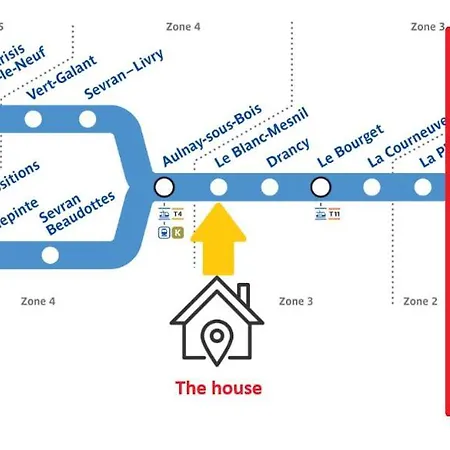Petit Pour 4 Personnes Avec Coin Jardin Apartament Le Blanc-Mesnil
